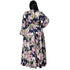 Women's Plus Size Print V Neck Maxi Dresses