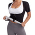 Women's Plus Size Sauna Short Sleeve Shirt Shapewear