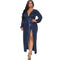 Women's Plus Size Sexy V Neck Glitter Maxi Long Dresses