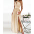 Women's Plus Size Style One Shoulder Slit Loose Maxi Dresses