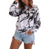 Women's Plus Size Tie-dye Printed Long Sleeved Sweatshirt