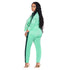 Women's Plus Size Zipper Tops Running Pants Two Piece Outfits