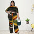 Women's Print Off Shoulder Plus Size Wide Leg Jumpsuits