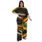 Women's Print Off Shoulder Plus Size Wide Leg Jumpsuits