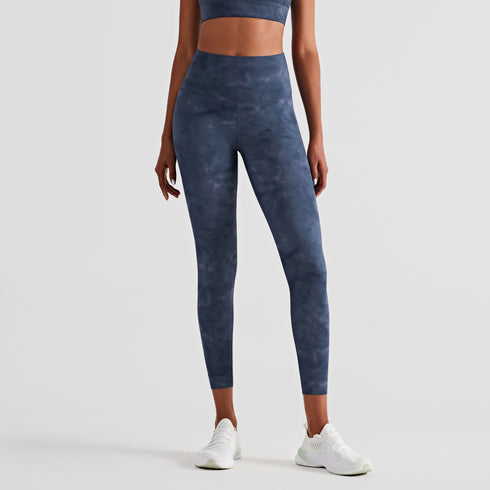 Women's Printing Tie-dye High Waist Running Skinny Pants