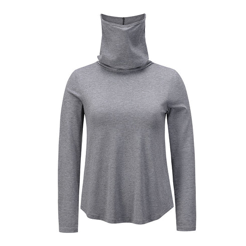 Women's Pullover Slim Long Sleeve Top Turtleneck Tunics