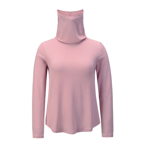 Women's Pullover Slim Long Sleeve Top Turtleneck Tunics