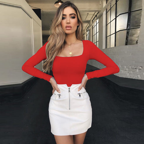 Women's Pure Color Long Sleeve Classical Sweatshirt