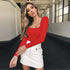 Women's Pure Color Long Sleeve Classical Sweatshirt