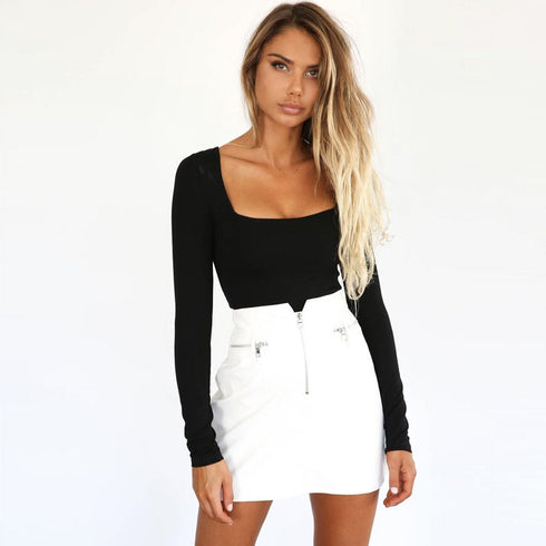 Women's Pure Color Long Sleeve Classical Sweatshirt