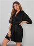 Women's Pure Color Nightwear Pajama Dresses