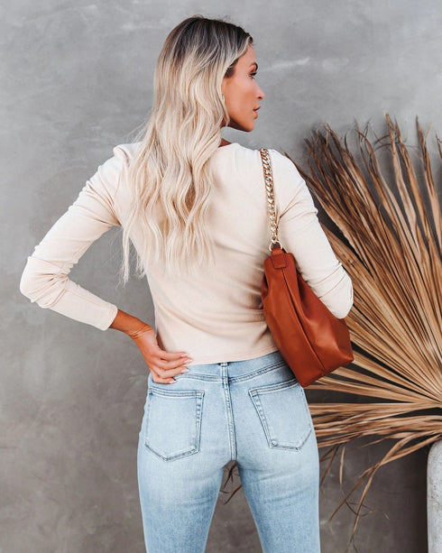 Women's Pure Color Tops Long Sleeve Pullover Sweater