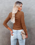 Women's Pure Color Tops Long Sleeve Pullover Sweater