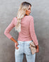 Women's Pure Color Tops Long Sleeve Pullover Sweater
