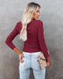 Women's Pure Color Tops Long Sleeve Pullover Sweater