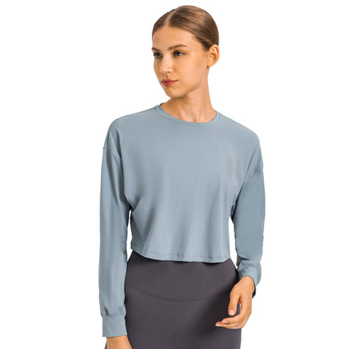 Women's Quick Dry Long Sleeve Exercise Running Sweatshirts