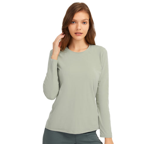 Women's Quick Dry Long Sleeve Fitness Running Slim Sweatshirts