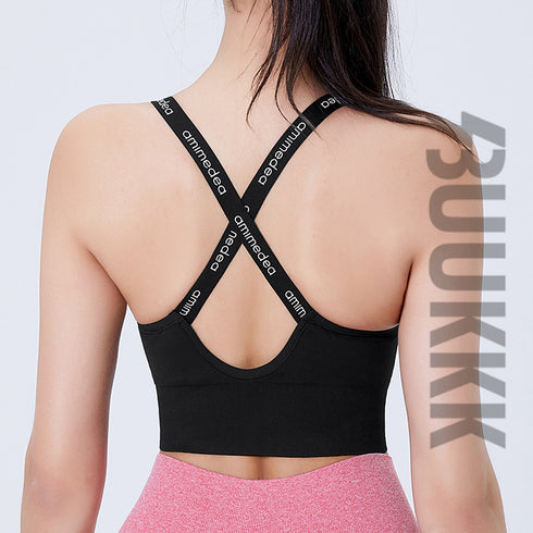 Women's Removable Cups High Impact Support Fitness Bra Tank