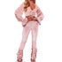 Women's Revealing Pleated Bell Bottoms Two Piece Outfits