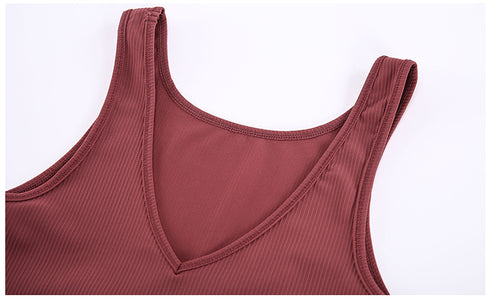 Women's Reversible Tank Sports Yoga Crop Tanks Top