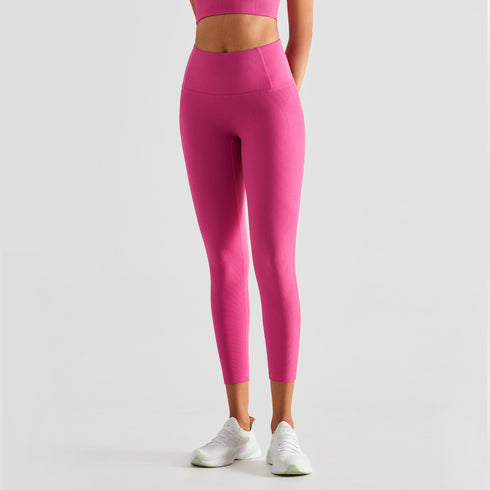 Women's Ribbed Sport High Waist Tummy Control Skinny Pants