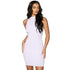 Women's Round Neck Sleeveless Solid Color Hip Wrap Dress