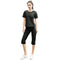 Women's Round Neck T-shirt Mid Thigh Sauna Suits