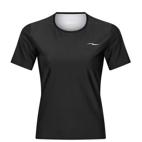 Women's Round Neck T-shirt Mid Thigh Sauna Suits