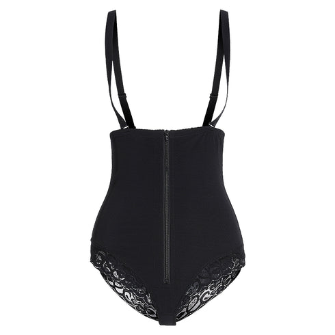 Women's Rows Clasp Zipper Strap Fajas Colombianas Plus Size Shapewear