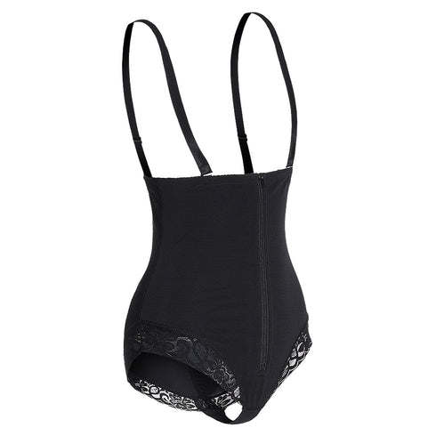 Women's Rows Clasp Zipper Strap Fajas Colombianas Plus Size Shapewear