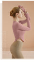 Women's Running Fit Slim Yoga Sweatshirts with Bra Pads