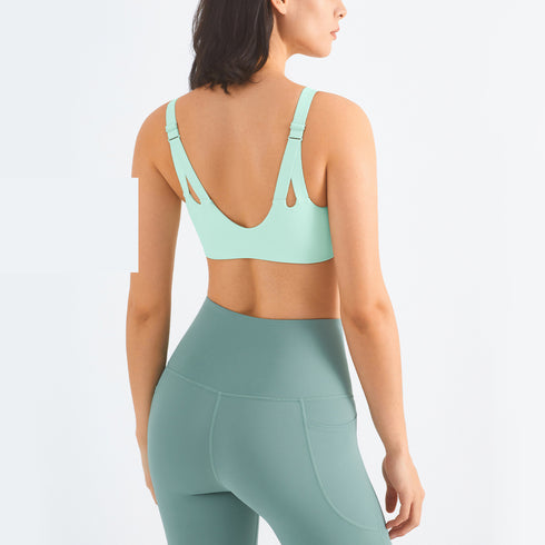 Women's Running Fitness Adjustable Straps Bralette Bra