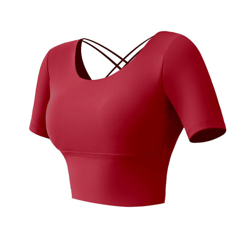 Women's Running Fitness Bra Stylish Crisscross Back Tops