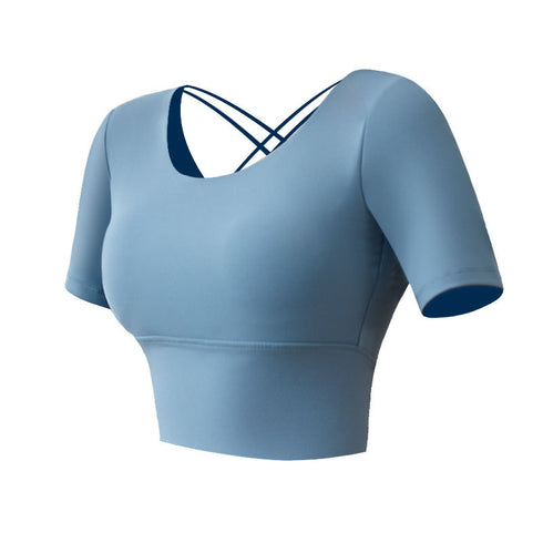 Women's Running Fitness Bra Stylish Crisscross Back Tops