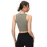 Women's Running Fitness Crop Tank with Bra Pads
