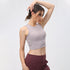Women's Running Fitness Crop Tank with Bra Pads