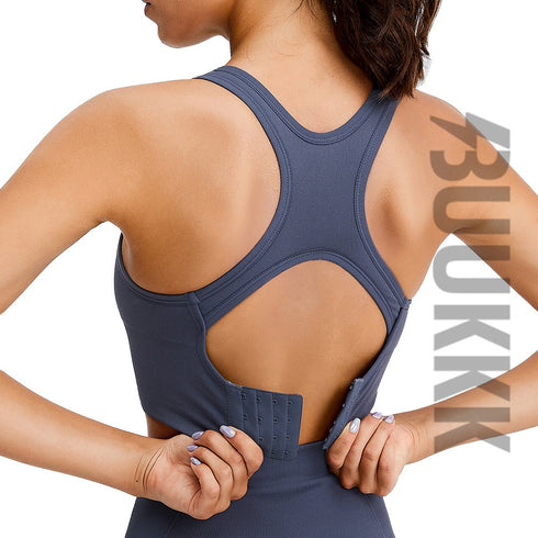 Women's Running Fitness High Impact Support Rows Clasp Bra
