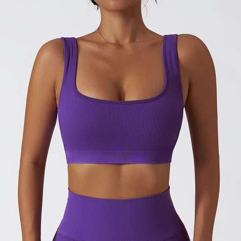 Women's Running Fitness Square-cut Collar Bra Tank
