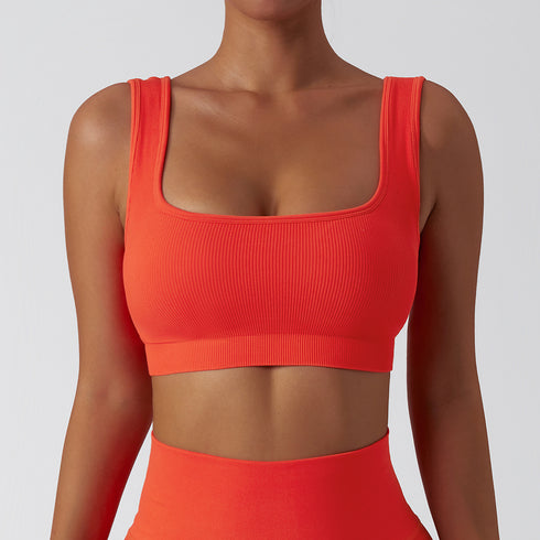 Women's Running Fitness Square-cut Collar Bra Tank