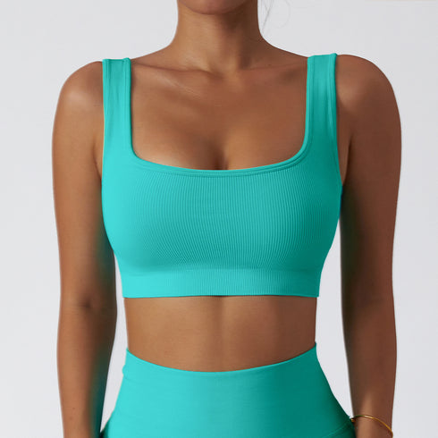 Women's Running Fitness Square-cut Collar Bra Tank
