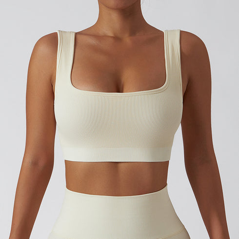 Women's Running Fitness Square-cut Collar Bra Tank