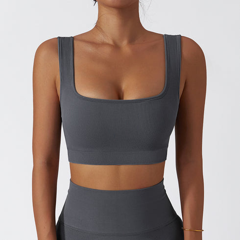 Women's Running Fitness Square-cut Collar Bra Tank