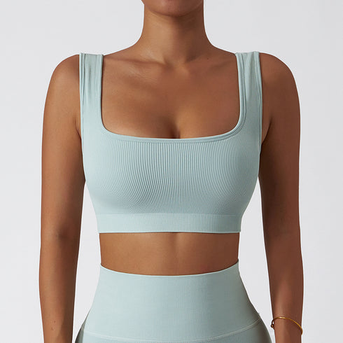 Women's Running Fitness Square-cut Collar Bra Tank