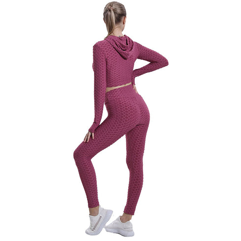 Women's Running Hi-Waist Pants Yoga Activewear Sets