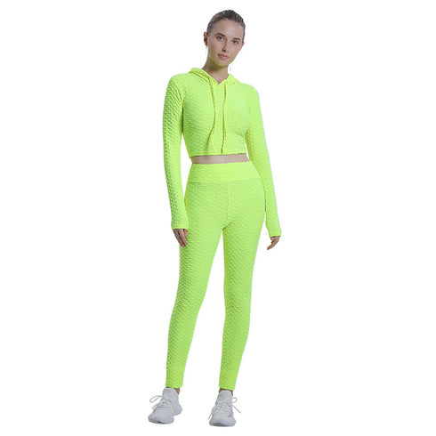 Women's Running Hi-Waist Pants Yoga Activewear Sets