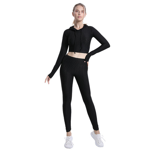 Women's Running Hi-Waist Pants Yoga Activewear Sets