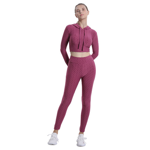 Women's Running Hi-Waist Pants Yoga Activewear Sets