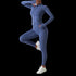 Women's Running Long Sleeve Zipper Yoga Activewear Sets