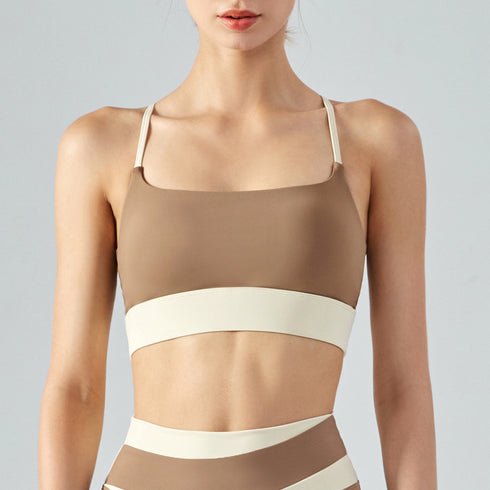 Women's Running Padded Bra Back Criss Cross Bra