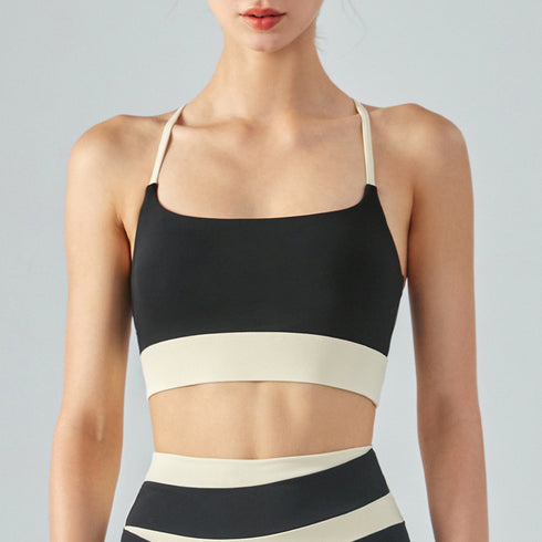 Women's Running Padded Bra Back Criss Cross Bra